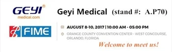 Daim Ntawv Ceeb Toom Exhibition: FIME2017 Geyi Medical